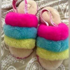 UGG Fluff Yeah kids Colorful Slippers